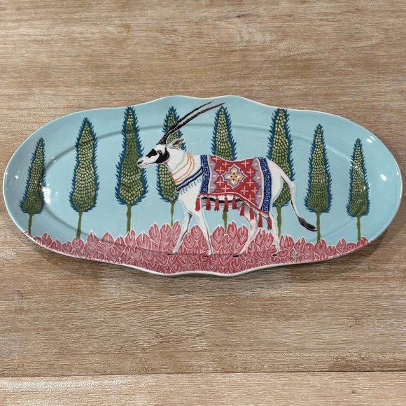 Anthropologie Paige Gemmel Eastern Animal Platter, Sold Out Collectible - Picture 2 of 8